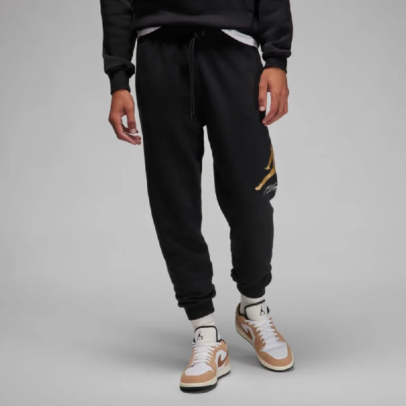 Nike Jordan Essentials Fleece Baseline Trousers Black/Gold  FD7345-011 Men's