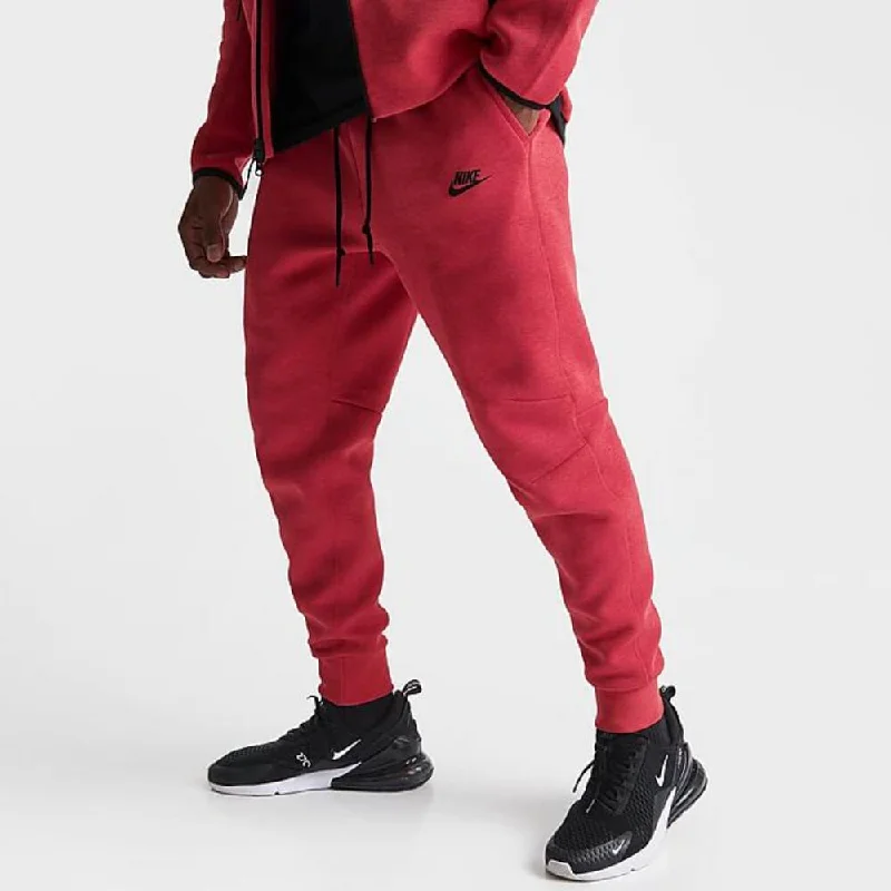 Nike Sportswear Tech Fleece Jogger Pants Red/Black  FB8002-672 Men's