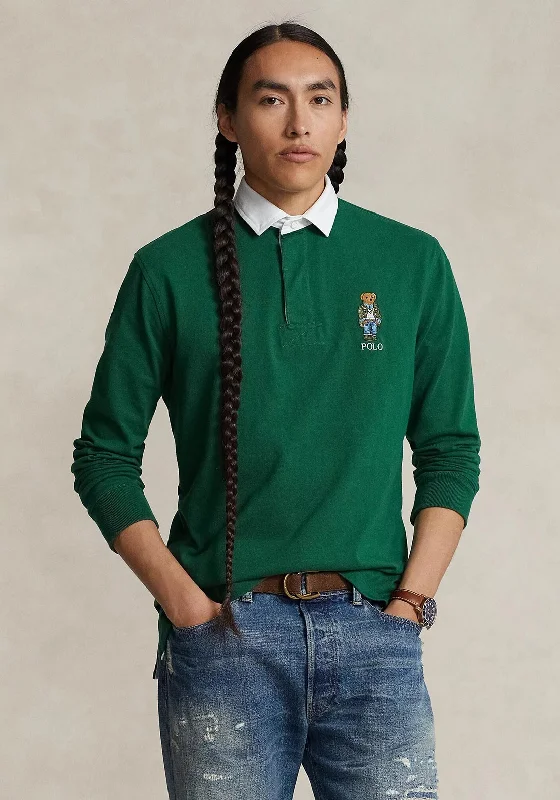 Ralph Lauren Classic Polo Bear Rugby Polo Shirt, New Forest