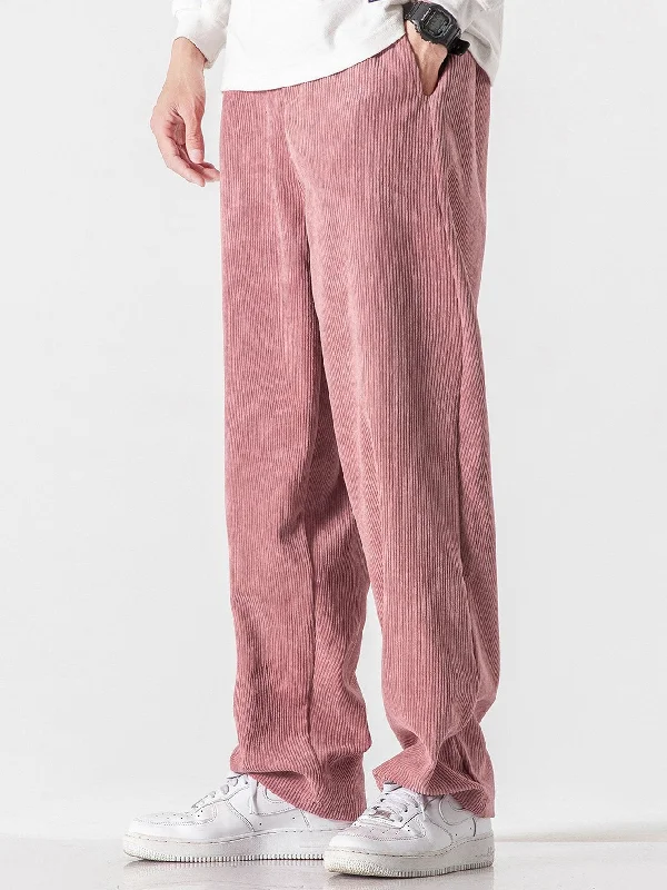 Straight Leg Corduroy Pants