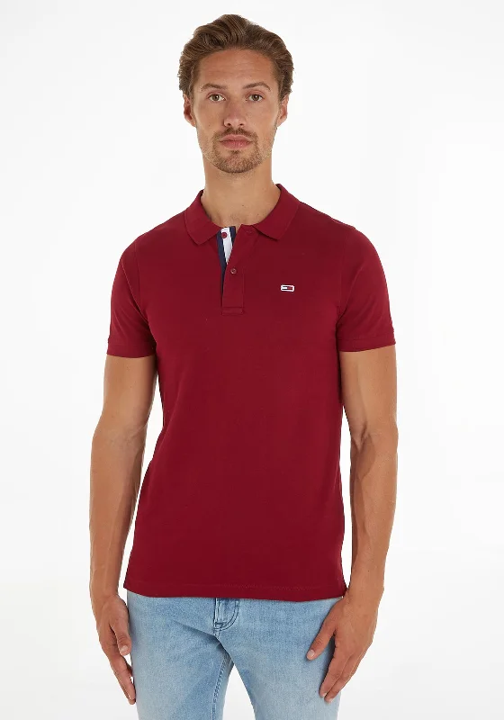 Tommy Jeans Classic Polo Shirt, Rouge