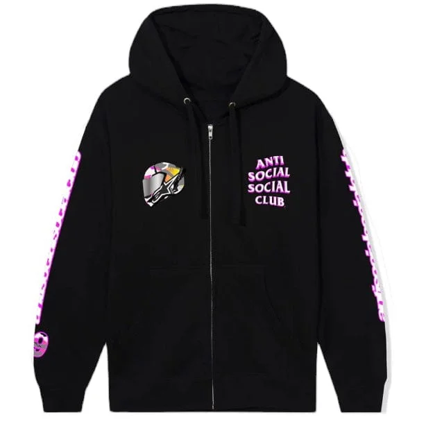 Anti Social Social Club ASSC X Alpinestars Slipstream Zip Hoodie (Black)