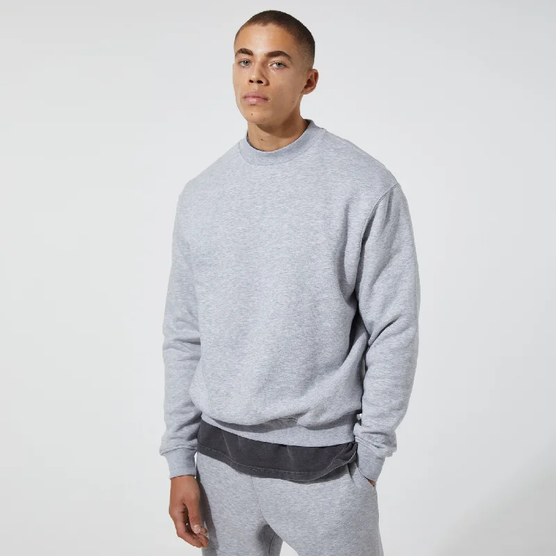 Basic Crewneck | Grey Marl