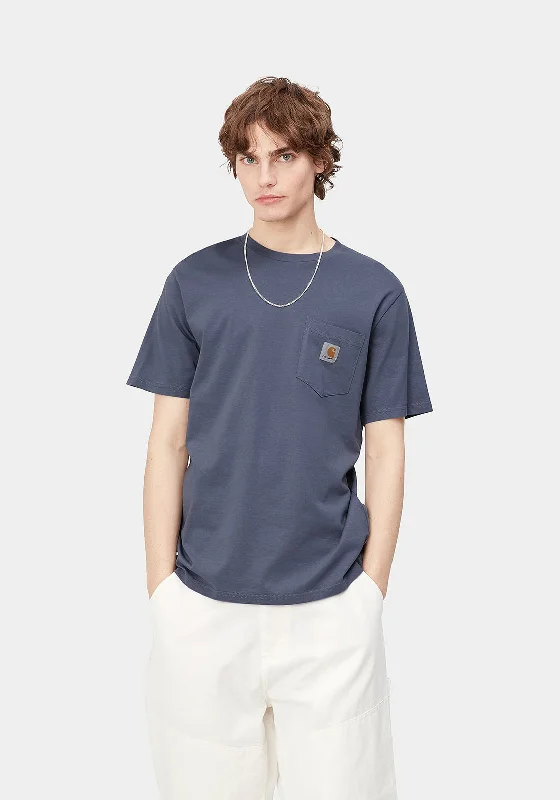 Carhartt Pocket Crew Neck T-Shirt, Bluefin