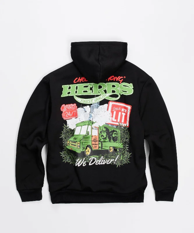 Cheech & Chong Back Print Hoodie - Black