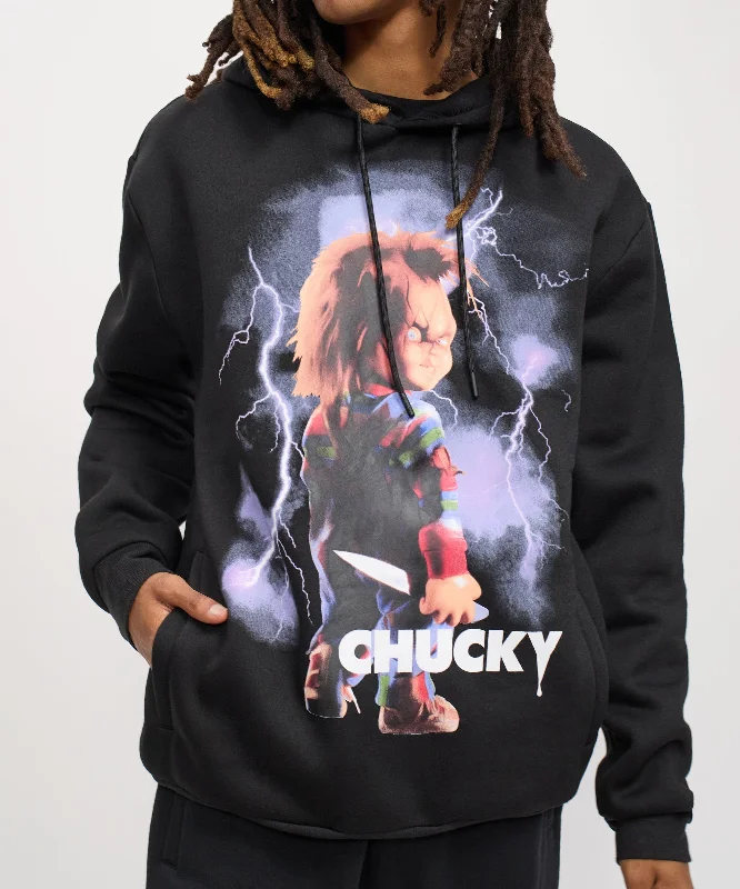 Chucky Epic Graphic Print Hoodie - Black