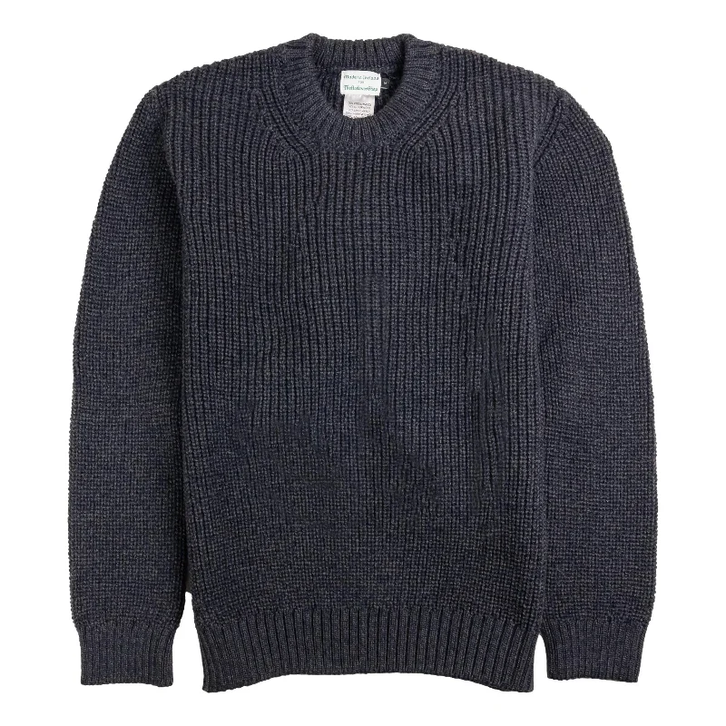 Crosshaven Ribbed Crewneck Wool Sweater