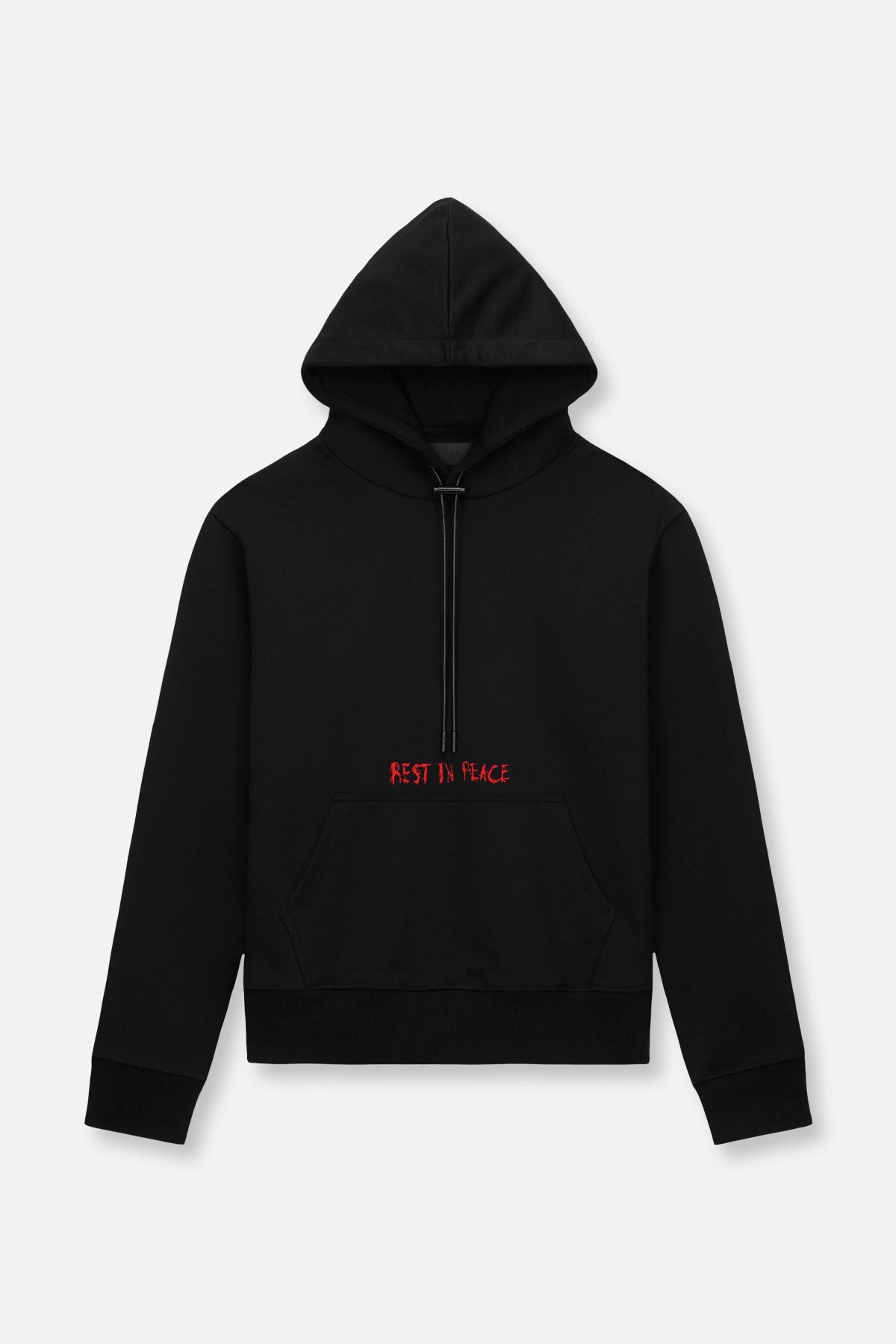 DION HOODIE | BLACK RED RIP CROSS