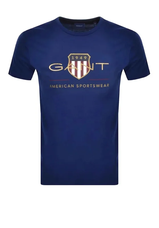 Gant Archive Shield T-Shirt, Deep Blue