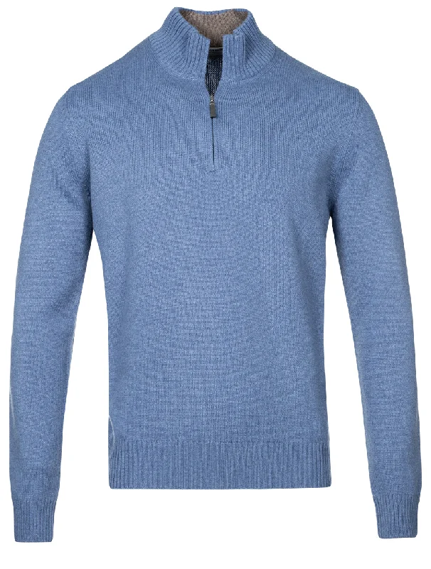 Half-Zip Jumper Blue