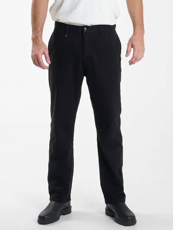 Street-Friendly Wear Casual Hoodies Casual Hoodies Minimal Thrills Work Chino - Black Street-Friendly Wear Casual Hoodies Casual Hoodies Minimal Thrills Work Chino - Black