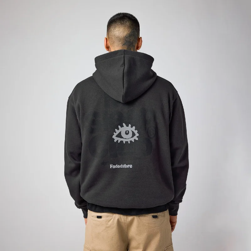 No Sleep Club Hoodie | Dark Grey Reflective