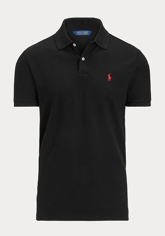 Ralph Lauren Mens Classic Slim Polo Shirt, Black