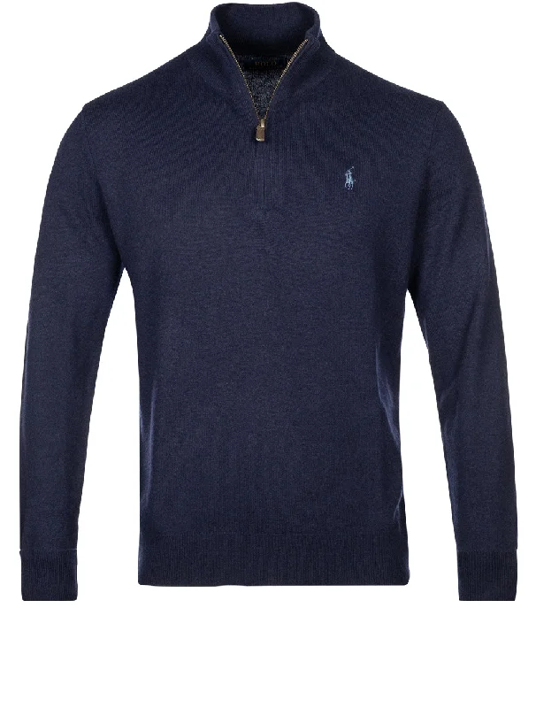 Quarter-Zip Jumper Blue