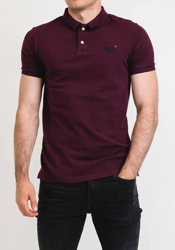 Superdry Classic Pique Polo Shirt, Port Marl