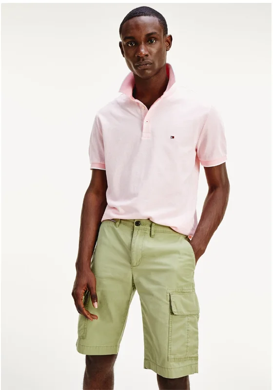 Tommy Hilfiger TH Cool Oxford Polo Shirt, Pink