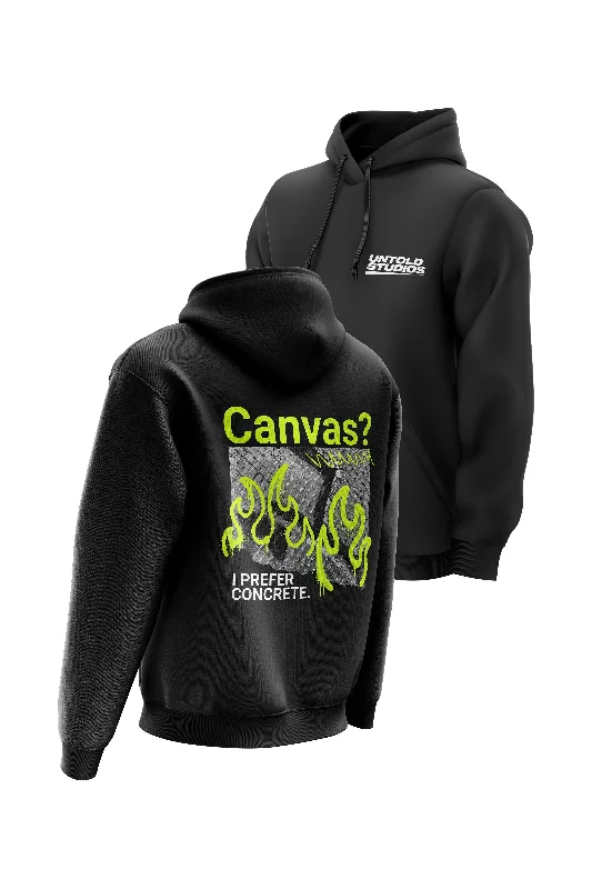 Untold Studios Canvas street art Hoodie - Black