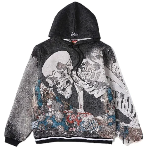 VeryRare Gashadokuro Jacquard Hoodie (Black)