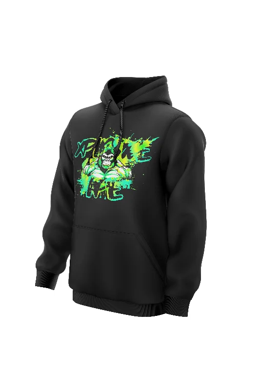 XAPE Splatter Graffiti V2 Hoodie - Black